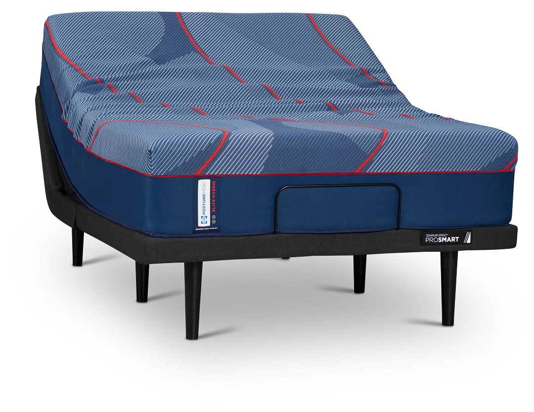 Posturepedic High Point Elite Hybrid 14" Soft Ergo Prosmart Adjustable Mattress Set