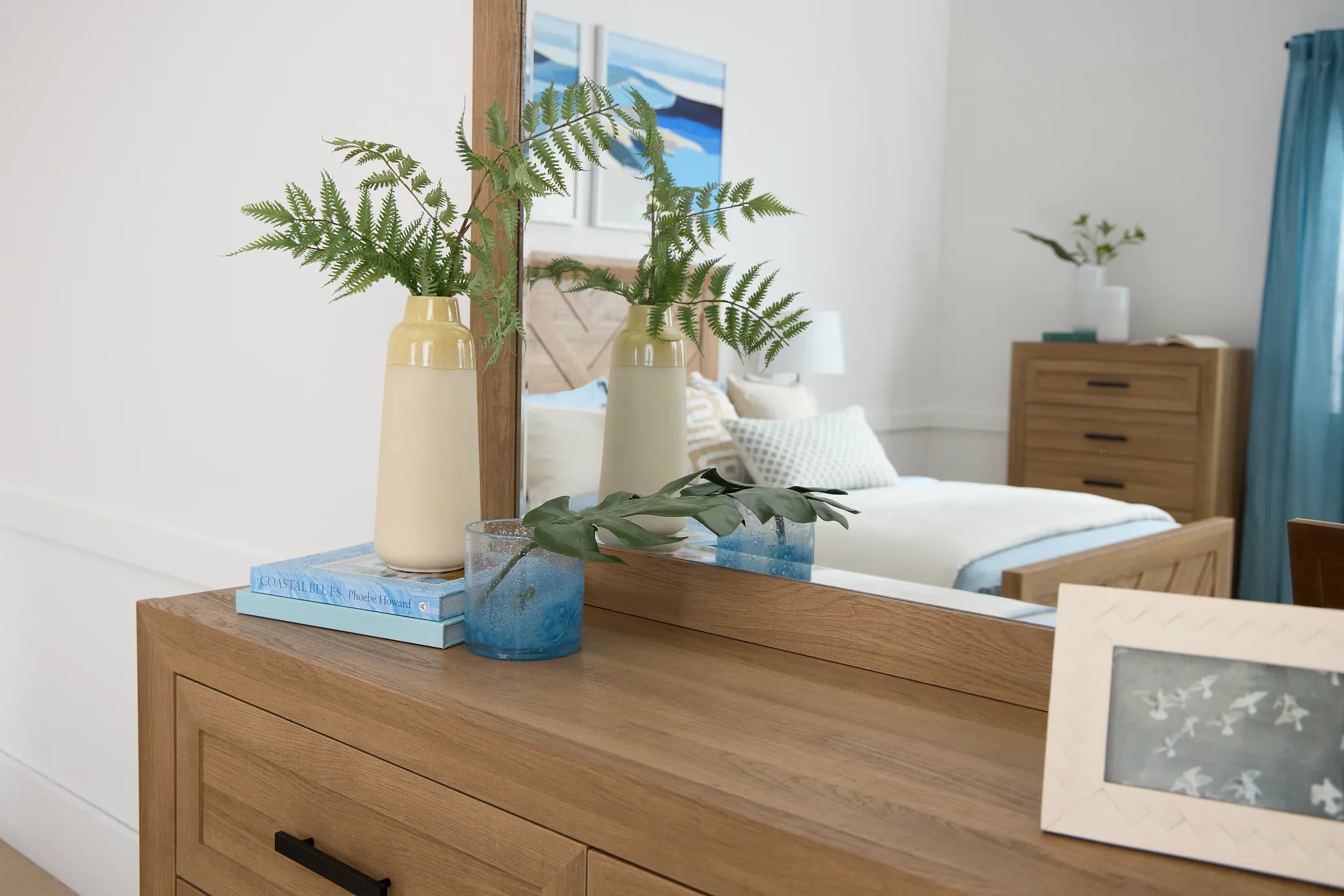 Delray Light Tone Dresser & Mirror