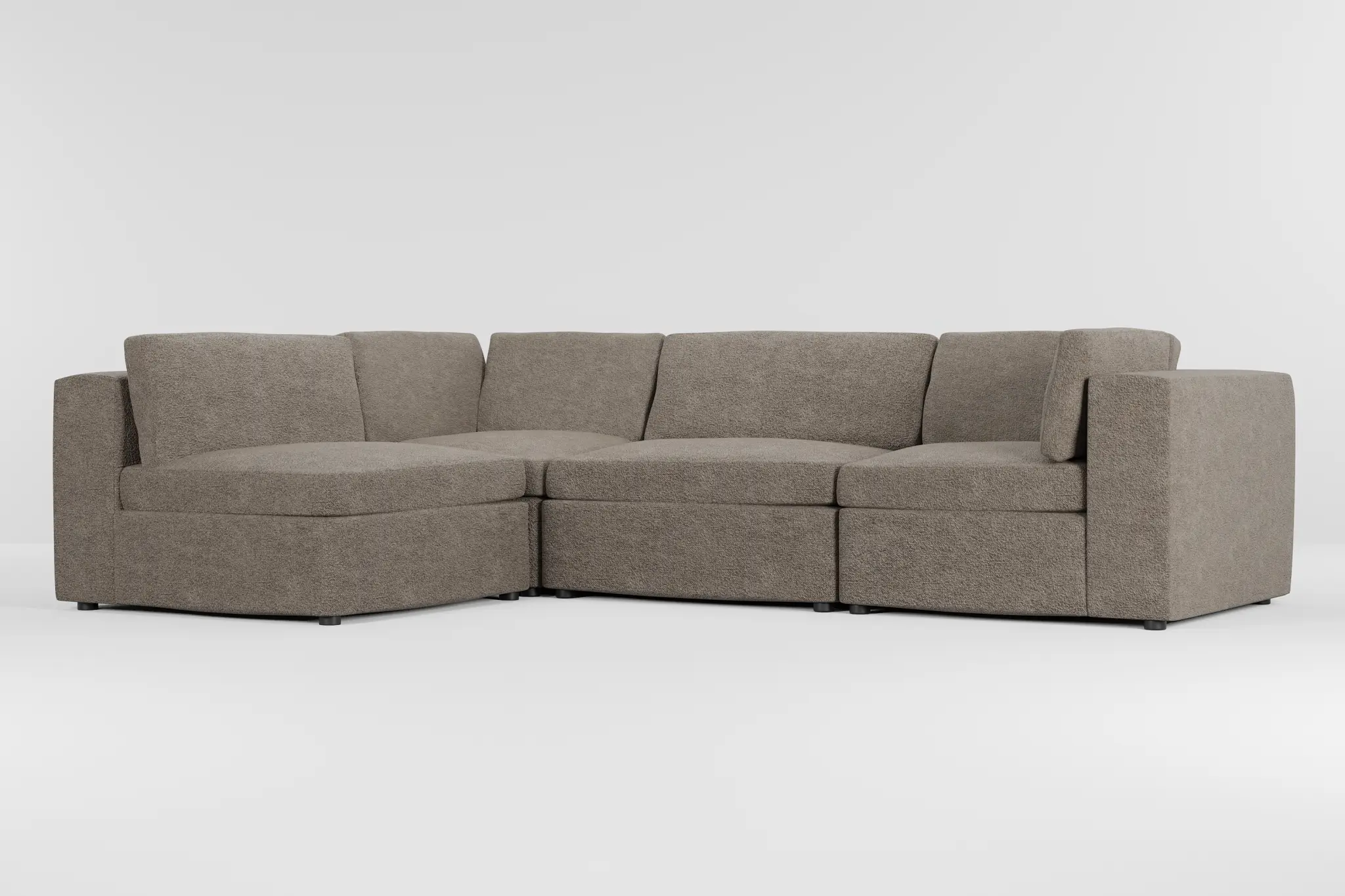 Destin Elite Brown Fabric 4-piece Modular Sectional Destin Elite Brown Fabric 4-piece Modular Sectional