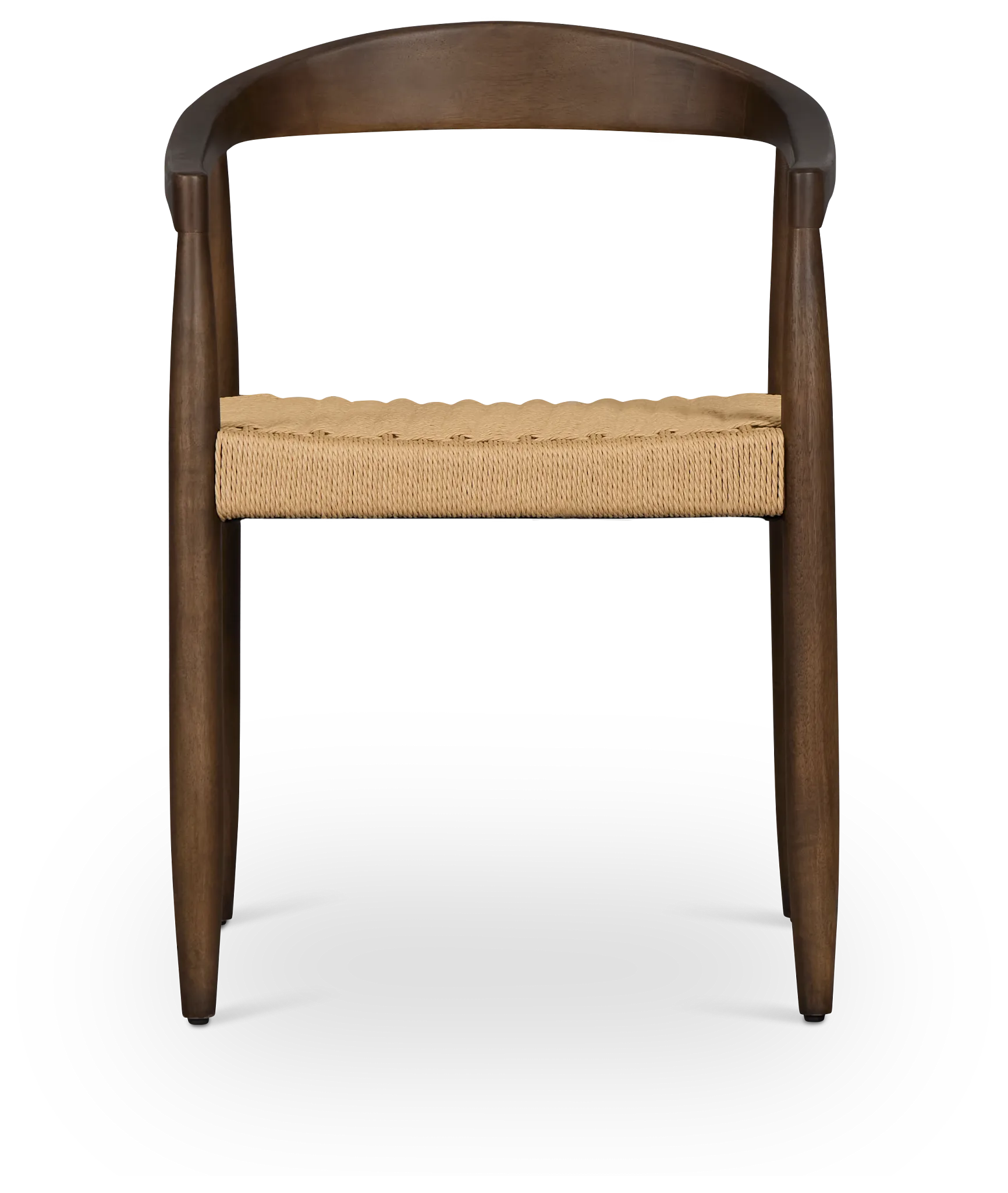 Santorini Dark Tone Curved Woven Side Chair