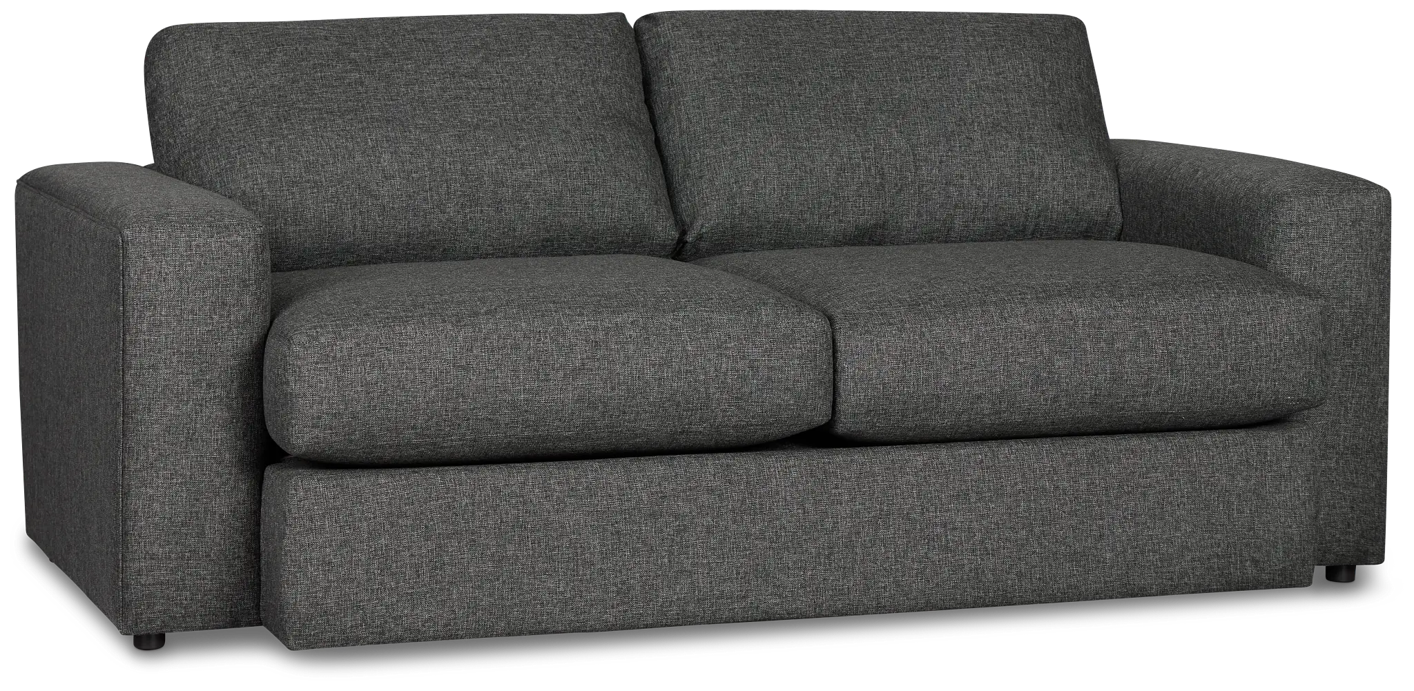 Brantley Dark Gray Fabric Loveseat Brantley Dark Gray Fabric Loveseat