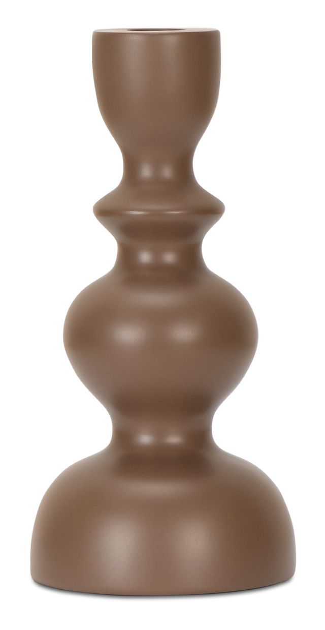 Ula Brown Candle Holder