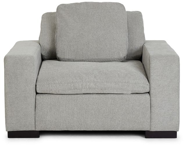 Aubrey Light Gray Fabric Chair