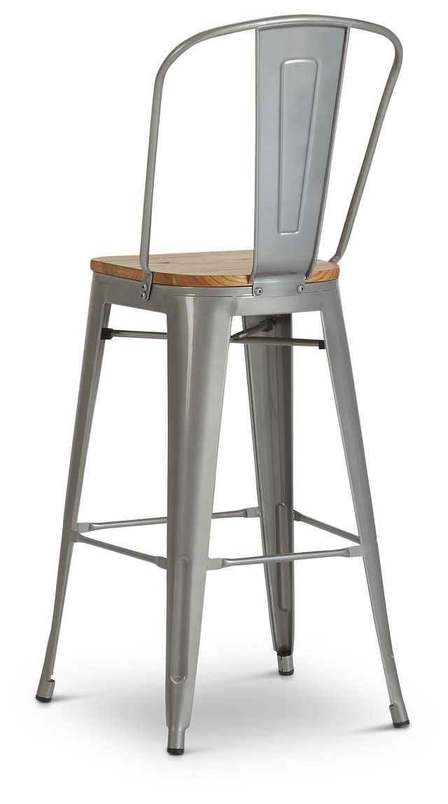 Huntley Light Tone 30" Wood Barstool