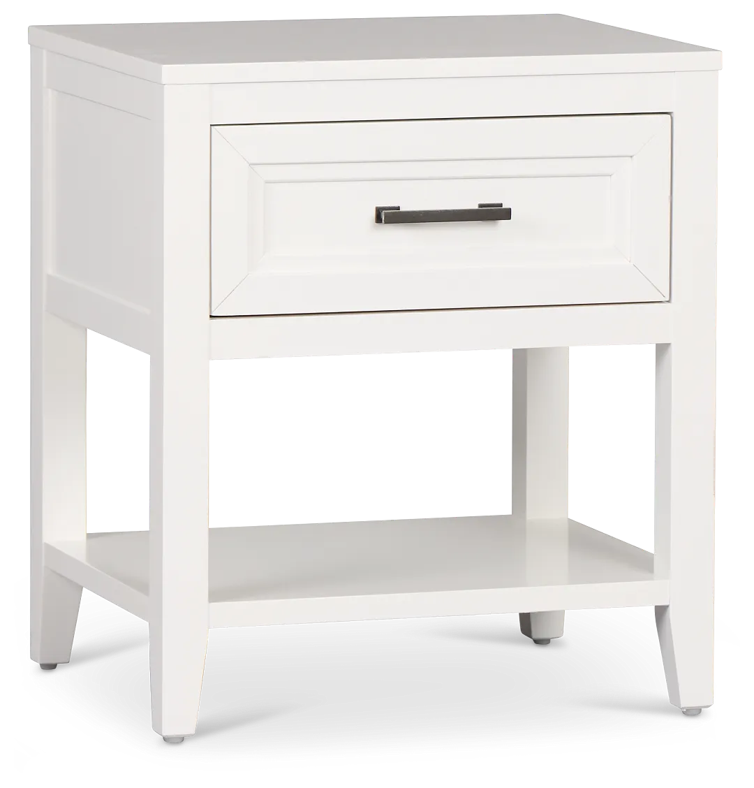 Nantucket White 1-drawer Nightstand