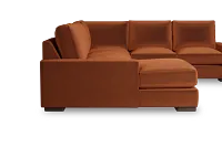 Edgewater Joya Orange Medium Left Chaise Sectional