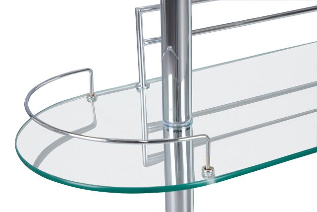 Drea White Bar Cart