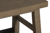 Heron Cove Light Tone Curved Stool