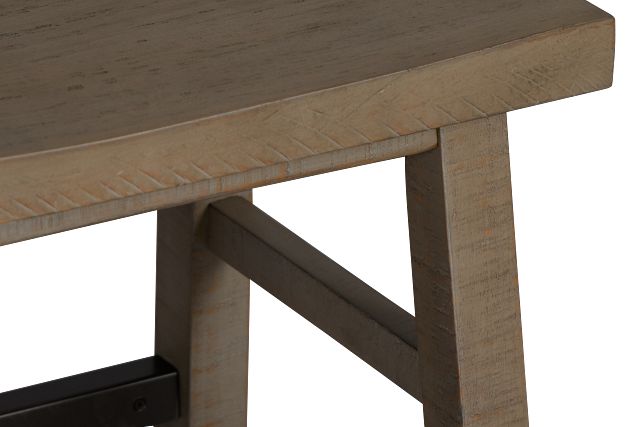 Heron Cove Light Tone Curved Stool