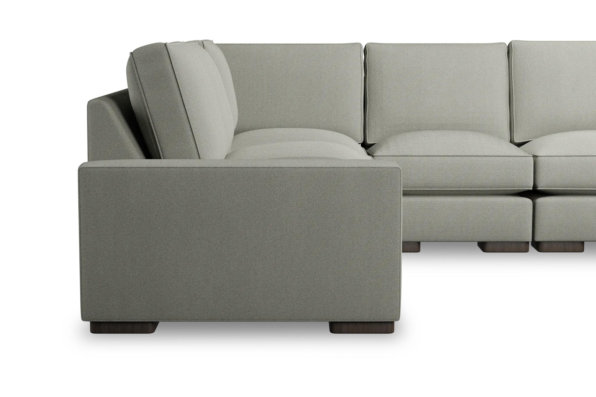 Edgewater Delray Pewter Medium Two-arm Sectional