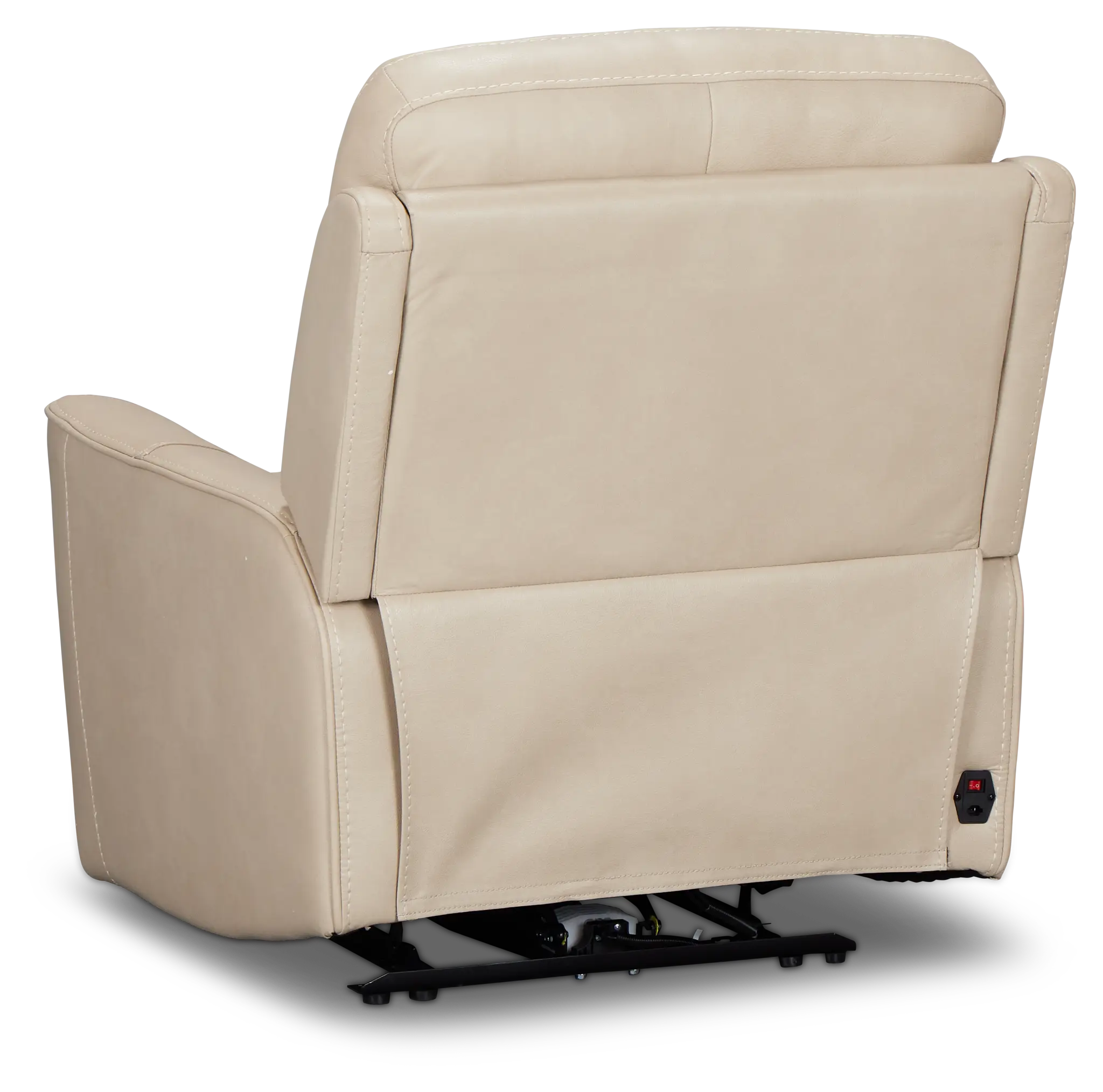 Benji Light Beige Lthr/vinyl Zero Gravity Power Recliner W/headrest Benji Light Beige Lthr/vinyl Zero Gravity Power Recliner W/headrest