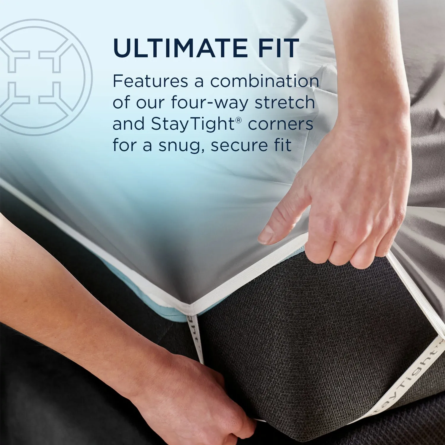 Tempur-pedic Breeze Cooling Dark Gray Tencel Ctn Sheets