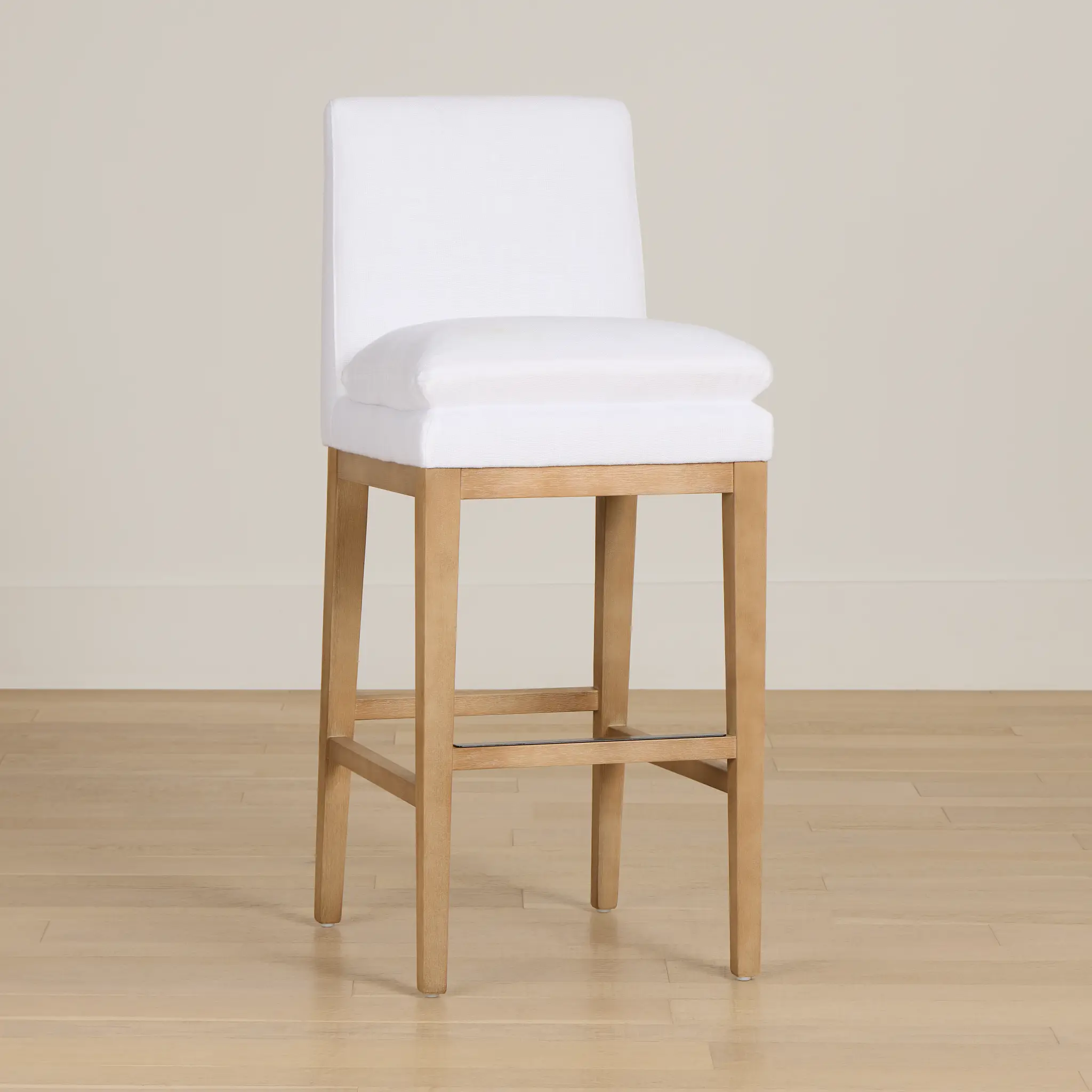 Willow Whitefabric 30" Upholstered Barstool Willow Whitefabric 30" Upholstered Barstool