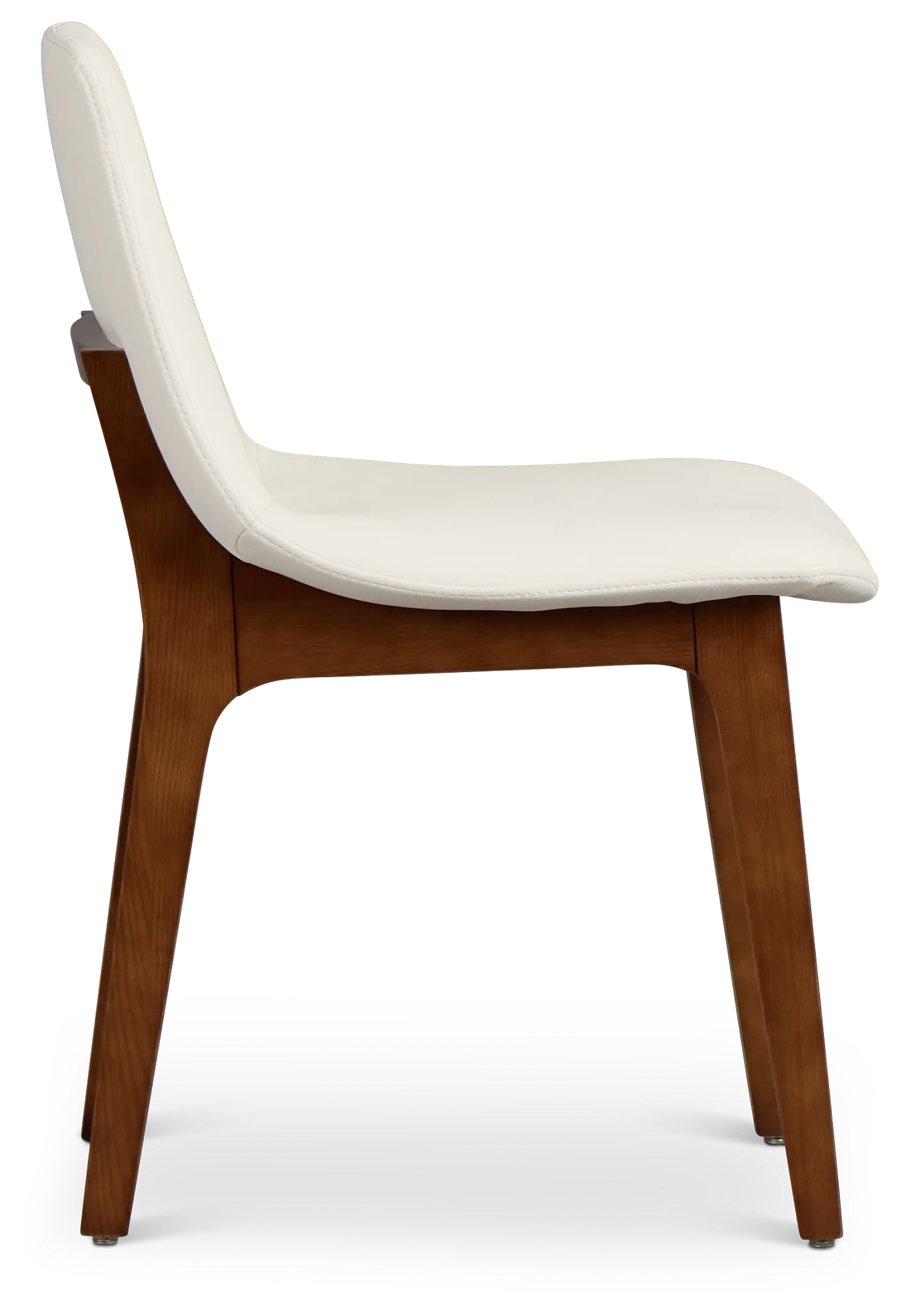 Hamilton White Micro Upholstered Side Chair