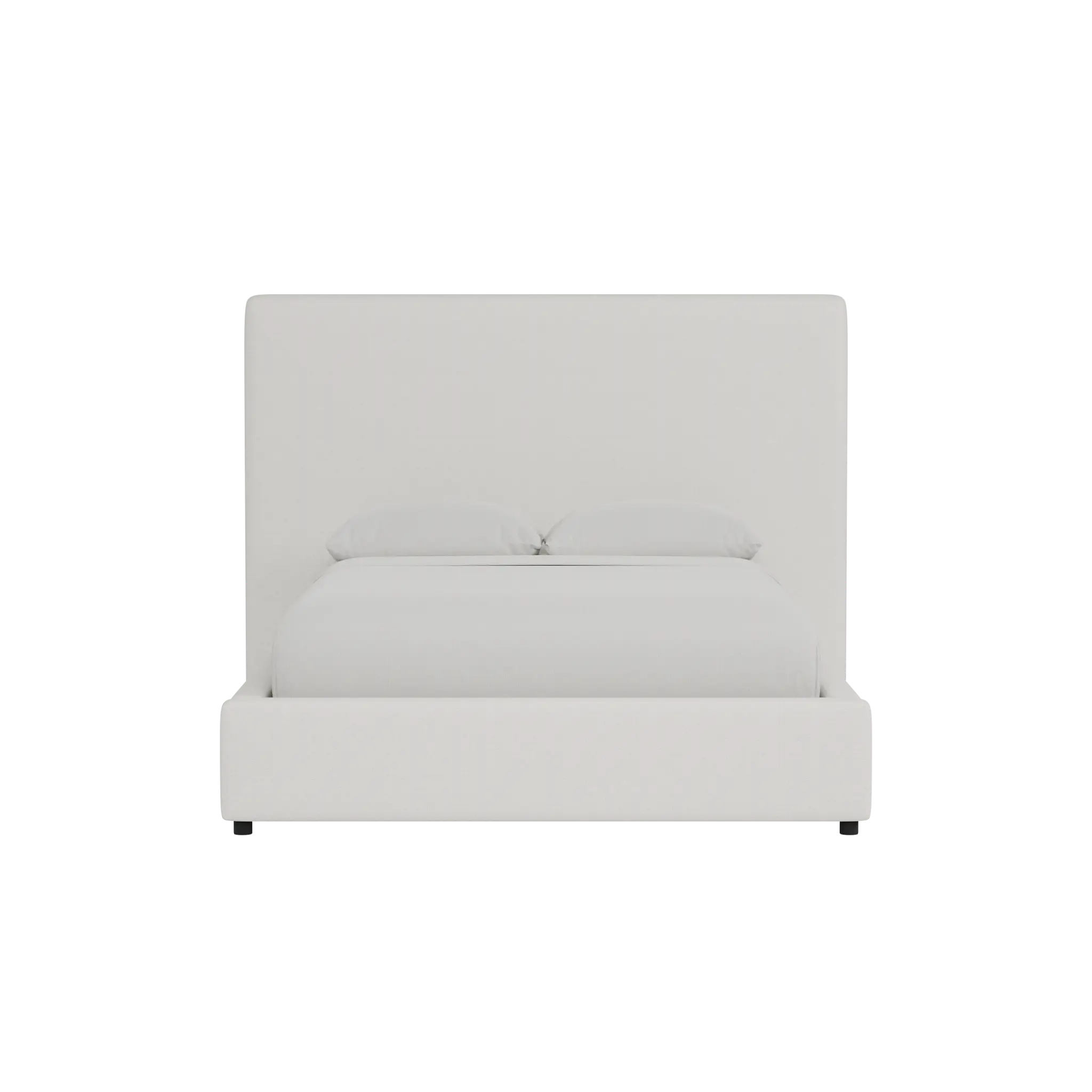 Grayton Natural Beauty Beige 54" Upholstered Platform Bed Grayton Natural Beauty Beige 54" Upholstered Platform Bed