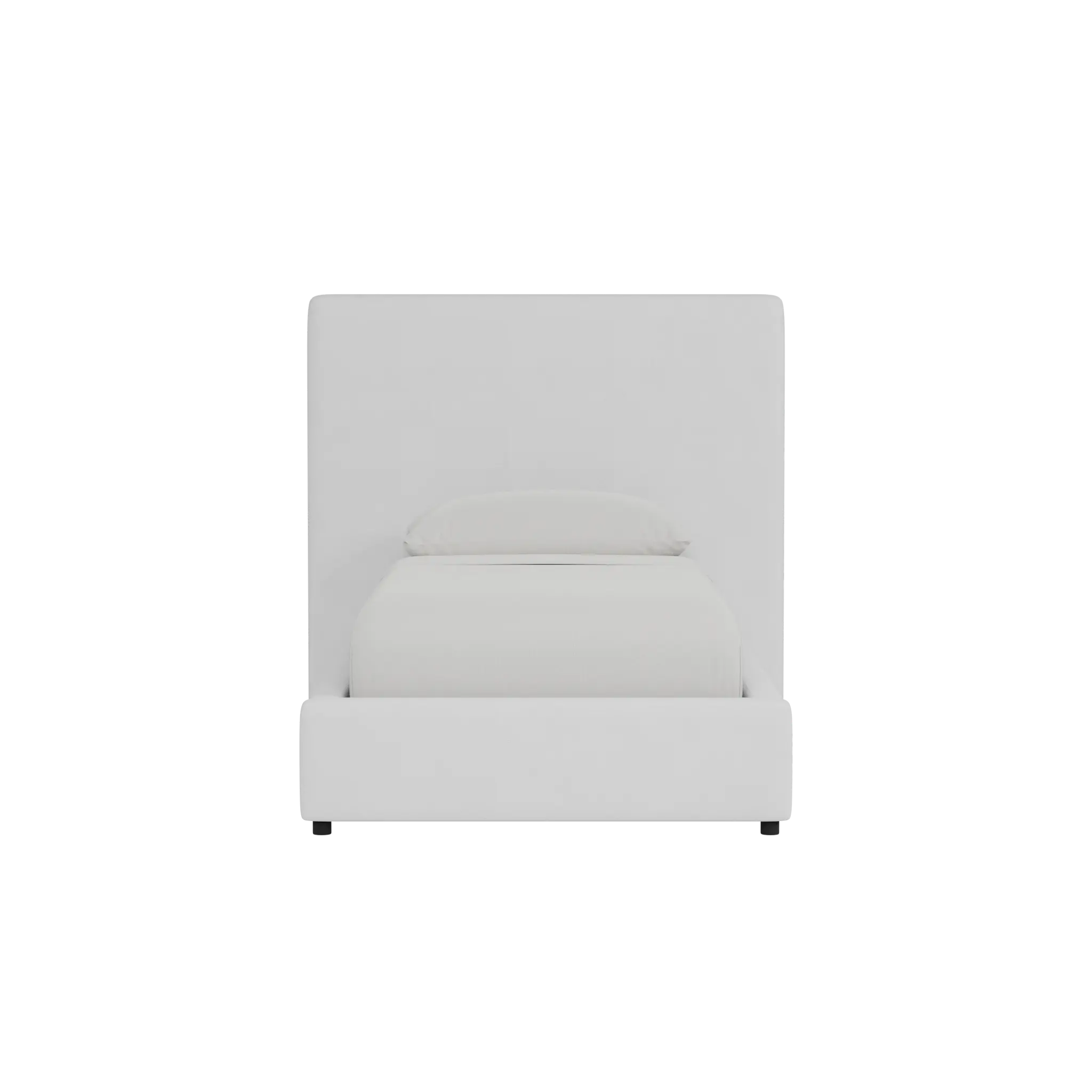 Grayton Suave White 54" Upholstered Platform Bed Grayton Suave White 54" Upholstered Platform Bed