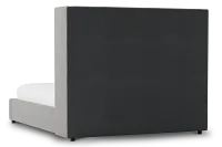 Captiva Linen Gray 60" Upholstered Shelter Bed