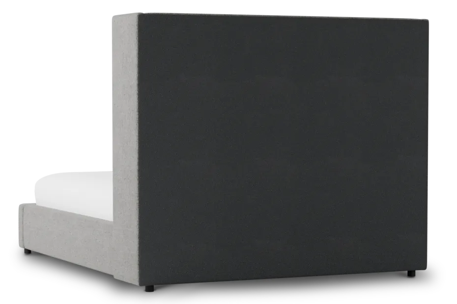 Captiva Linen Gray 60" Upholstered Shelter Bed