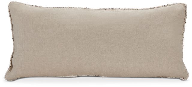 Lottie Beige Lumbar Accent Pillow