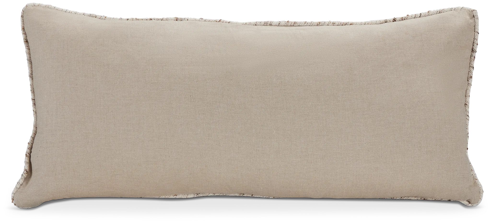 Lottie Beige Lumbar Accent Pillow