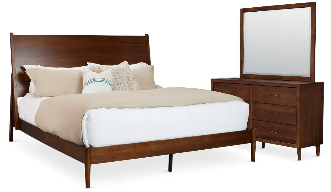 Palmdale Dark Tone Platform Bedroom