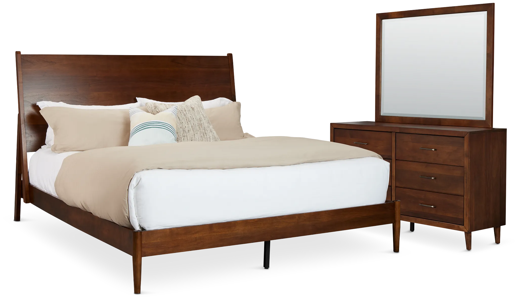 Palmdale Dark Tone Platform Bedroom