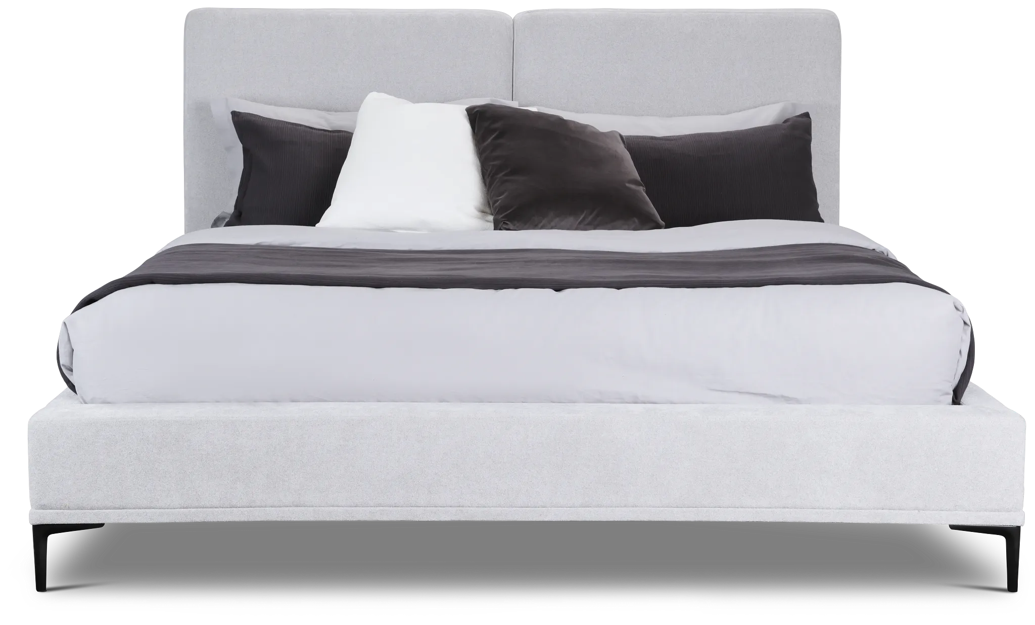 Emit Light Gray Uph Panel Bed