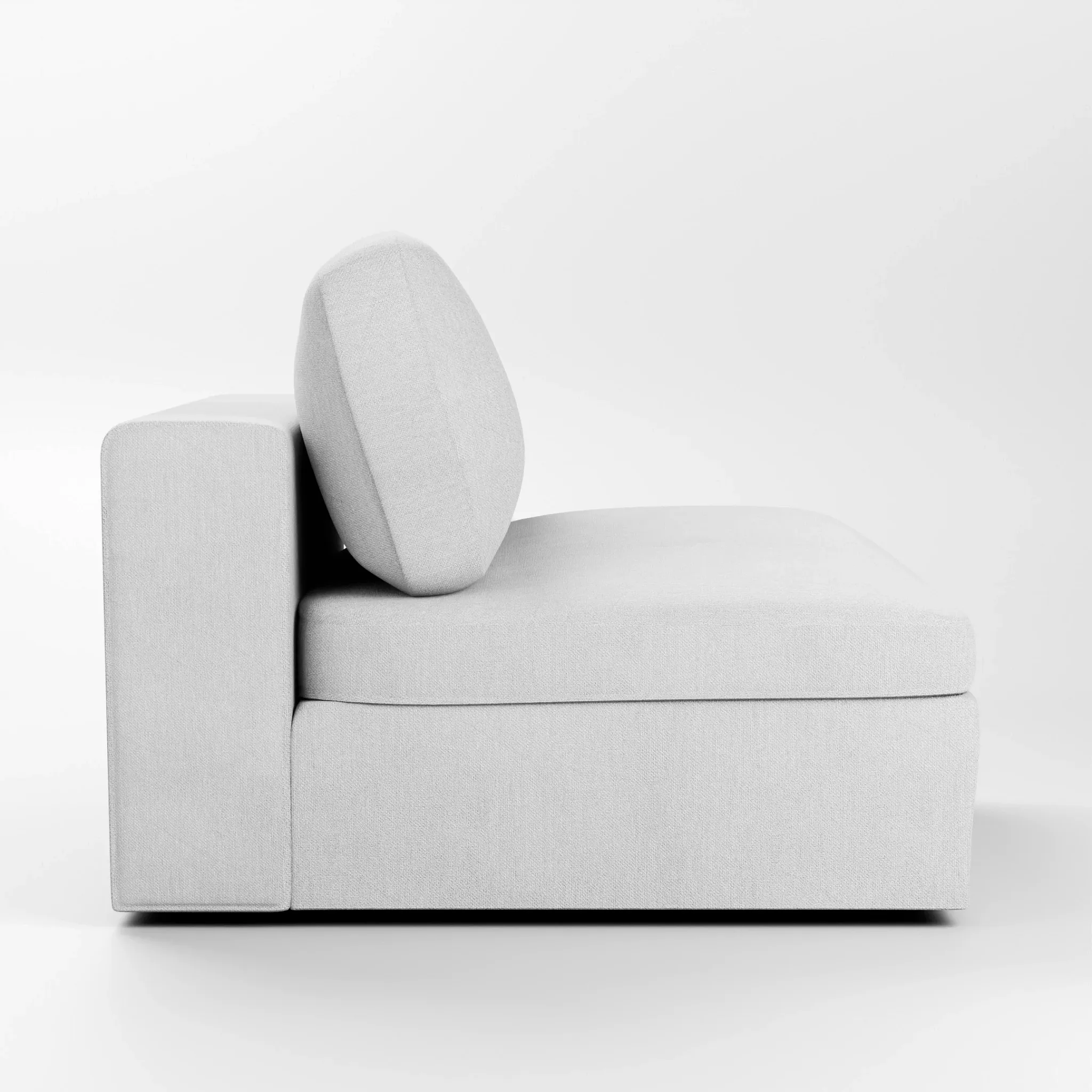 Destin Revenue White Fabric Swivel Chair