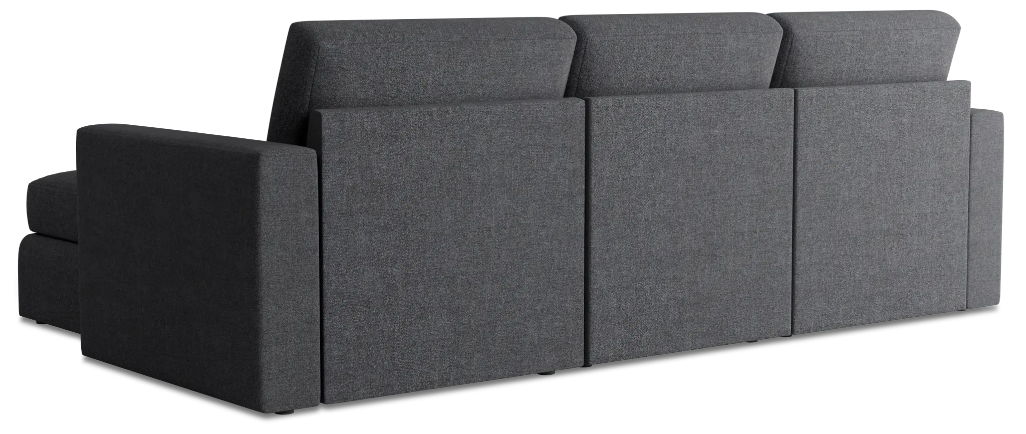 Citymod Dark Gray Fabric Small Right Chaise Sectional Citymod Dark Gray Fabric Small Right Chaise Sectional