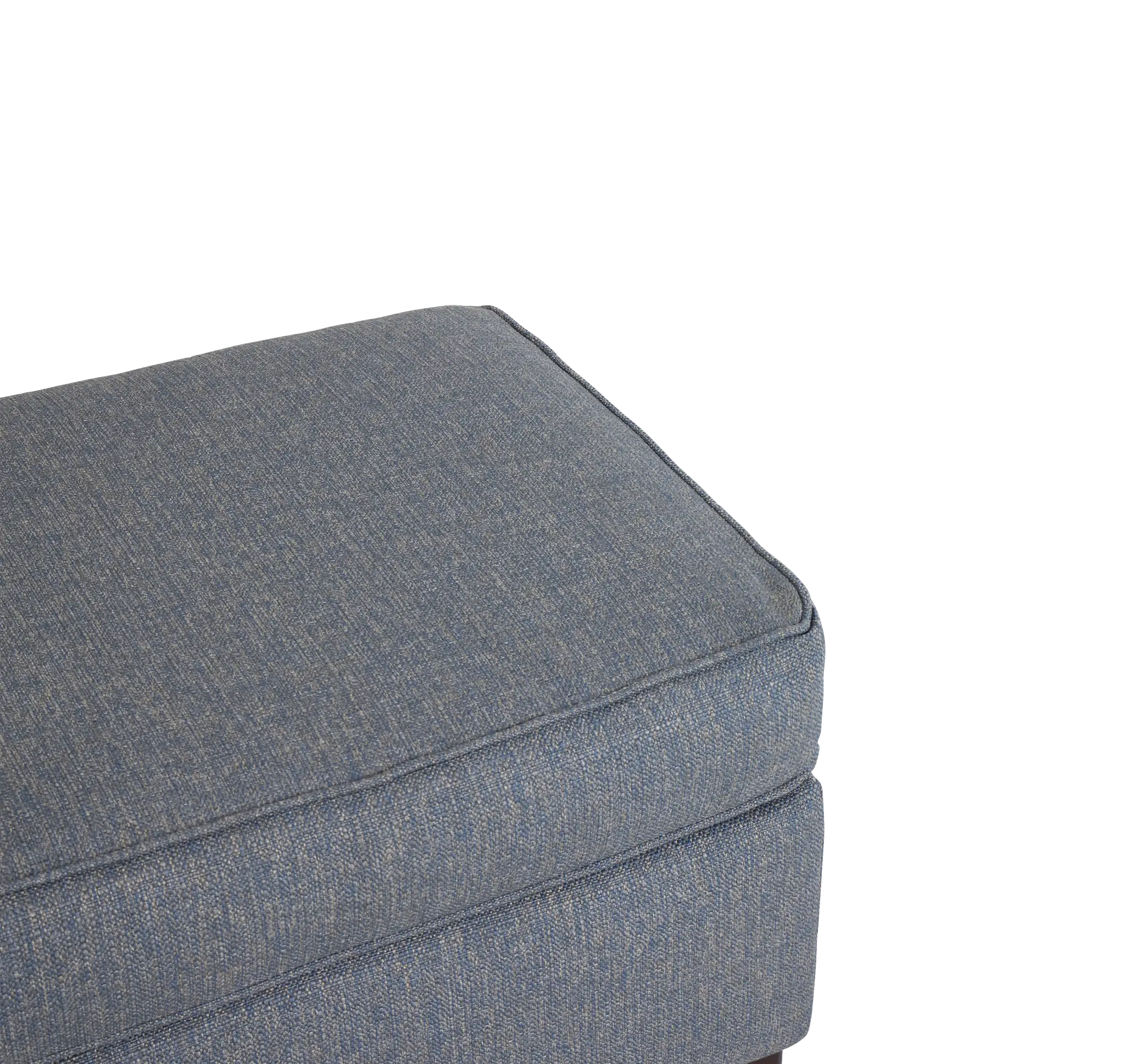 Austin Blue Fabric Ottoman Austin Blue Fabric Ottoman