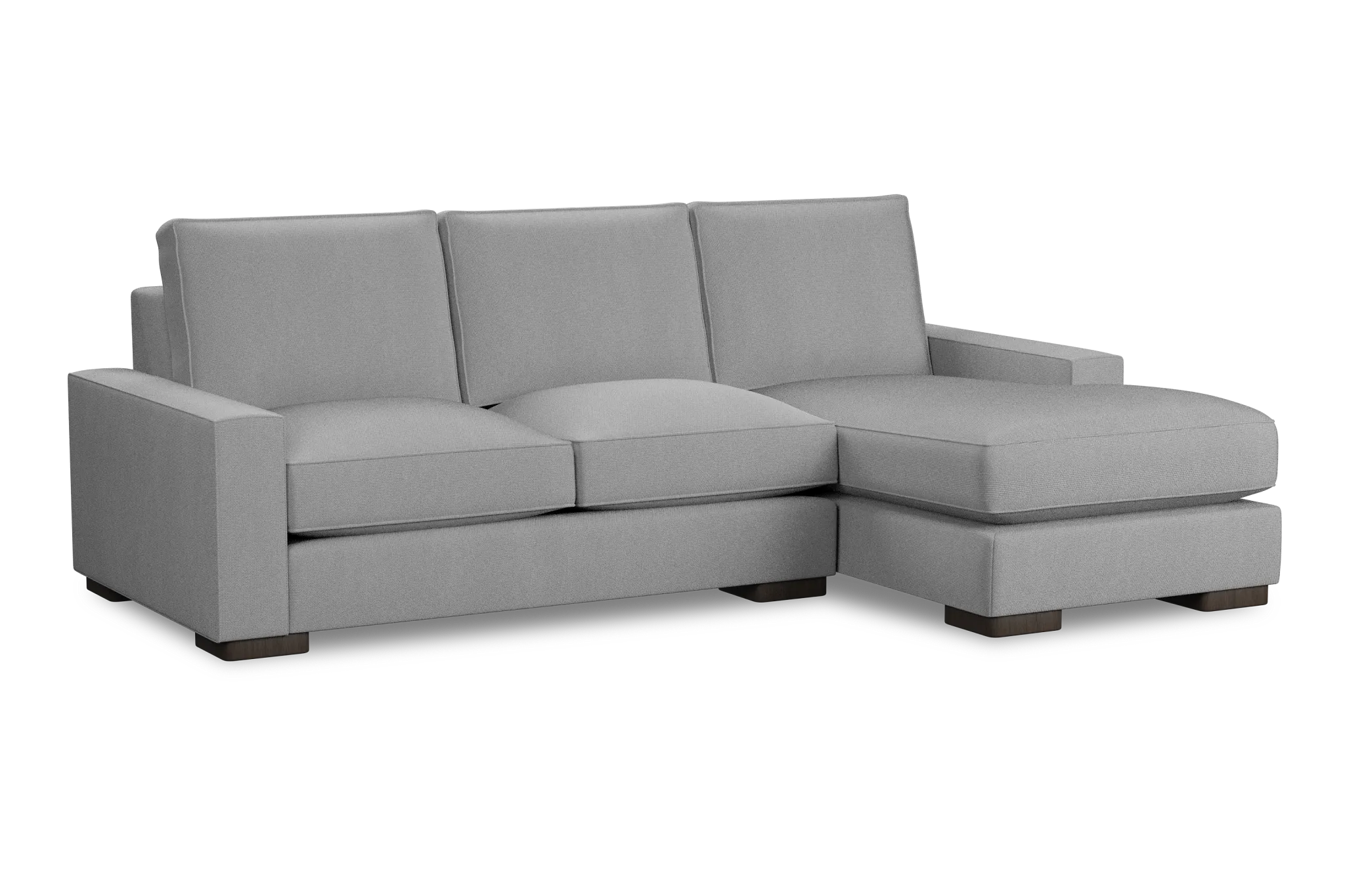 Edgewater Delray Light Gray Right Chaise Sectional