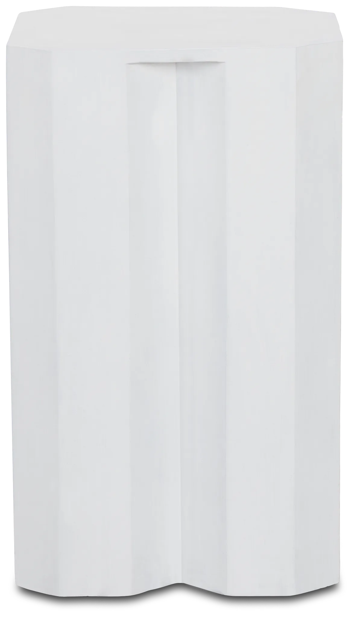 Sven White Wood Accent Table