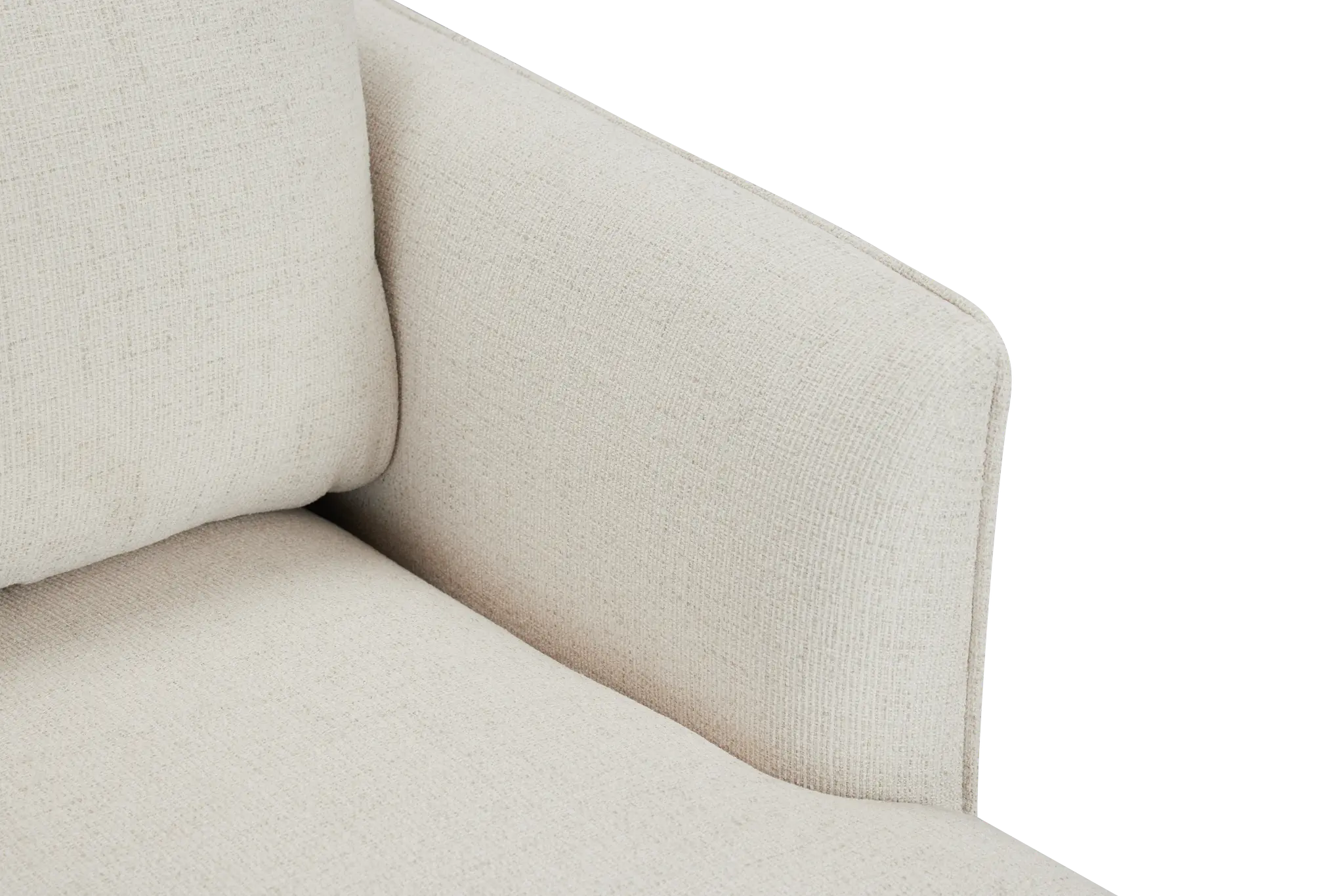 Easton Light Beige Fabric Right Chaise Sectional Easton Light Beige Fabric Right Chaise Sectional