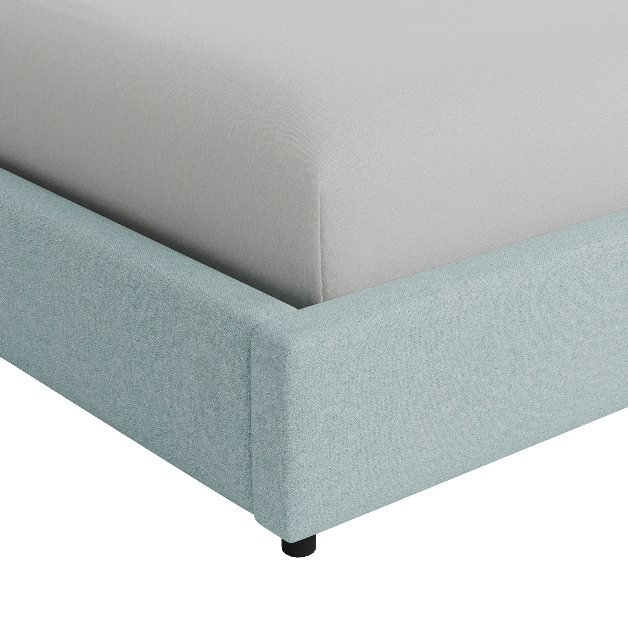 Grayton Elite Light Blue 44" Upholstered Platform Bed