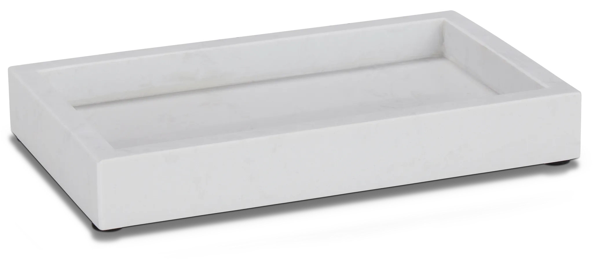 Candice White Marble Tray