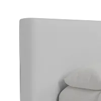 Grayton Revenue White 44" Upholstered Platform Bed