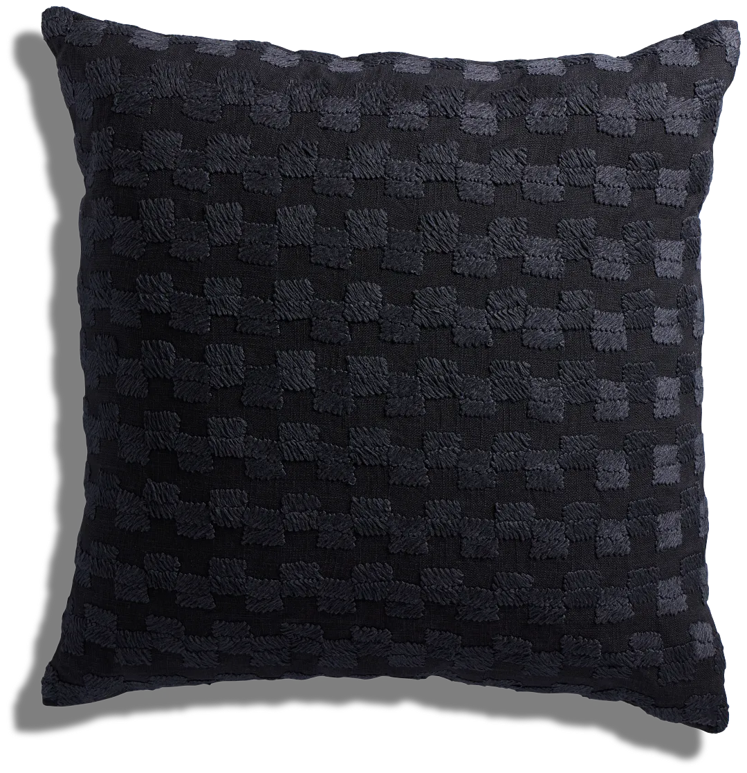 Risto Black Accent Pillow