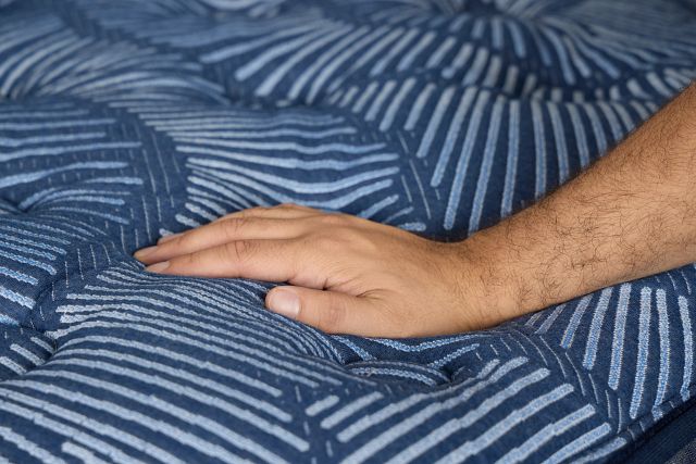 Serta Perfect Sleeper Cobalt Calm Plush Low-profile Mattress Set