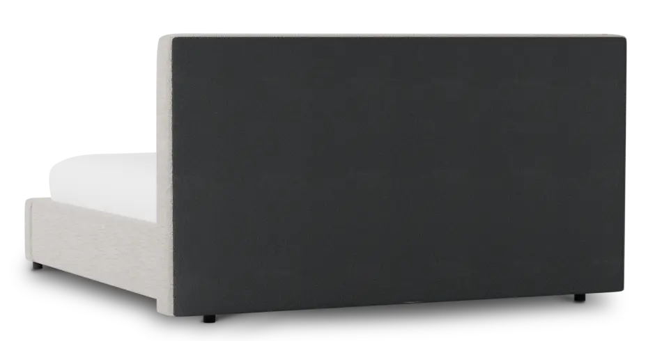 Grayton Maguire Pewter 44" Upholstered Platform Bed Grayton Maguire Pewter 44" Upholstered Platform Bed