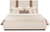 Brasilia Light Beige Platform Bed
