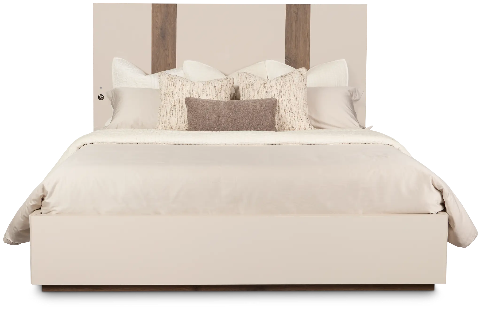 Brasilia Light Beige Platform Bed Brasilia Light Beige Platform Bed