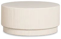 Cypress White Round Accent Table