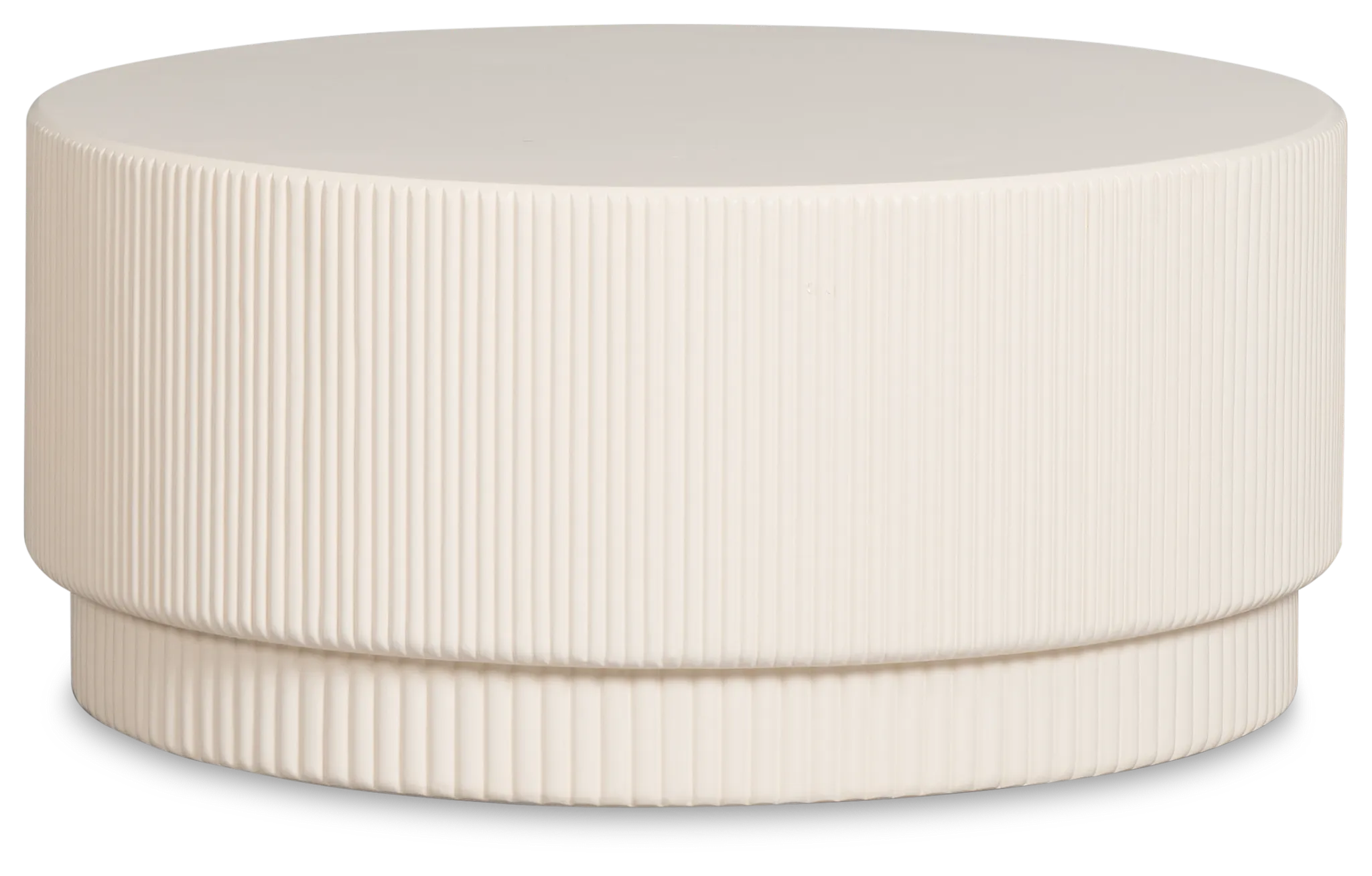 Cypress White Round Accent Table
