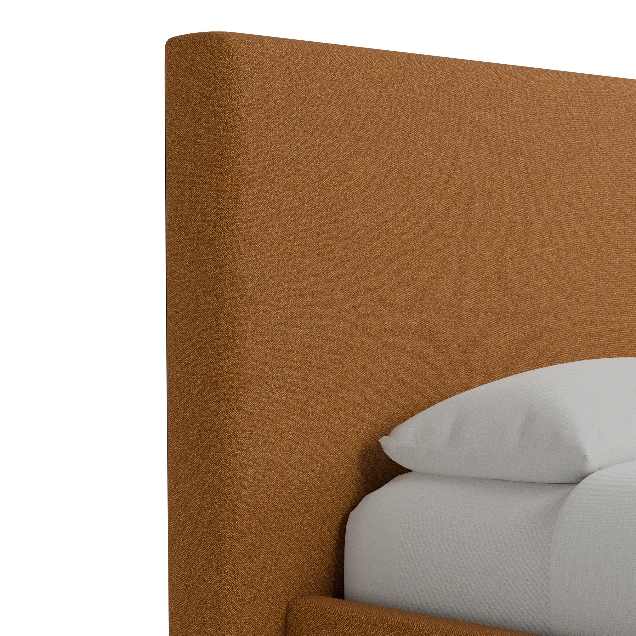 Grayton Elite Light Brown 54" Upholstered Platform Bed