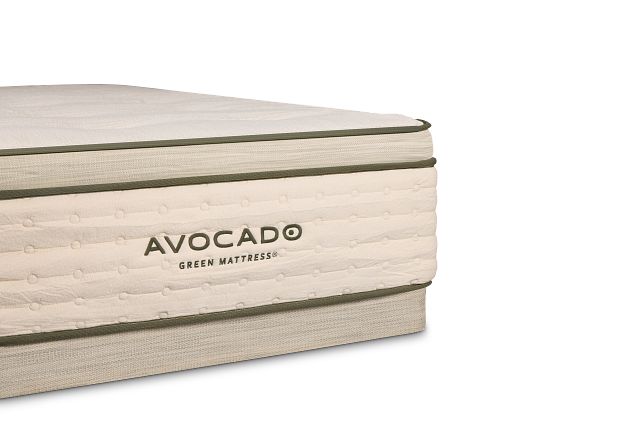 Avocado Green Cushion Firm Low-profile Mattress Set