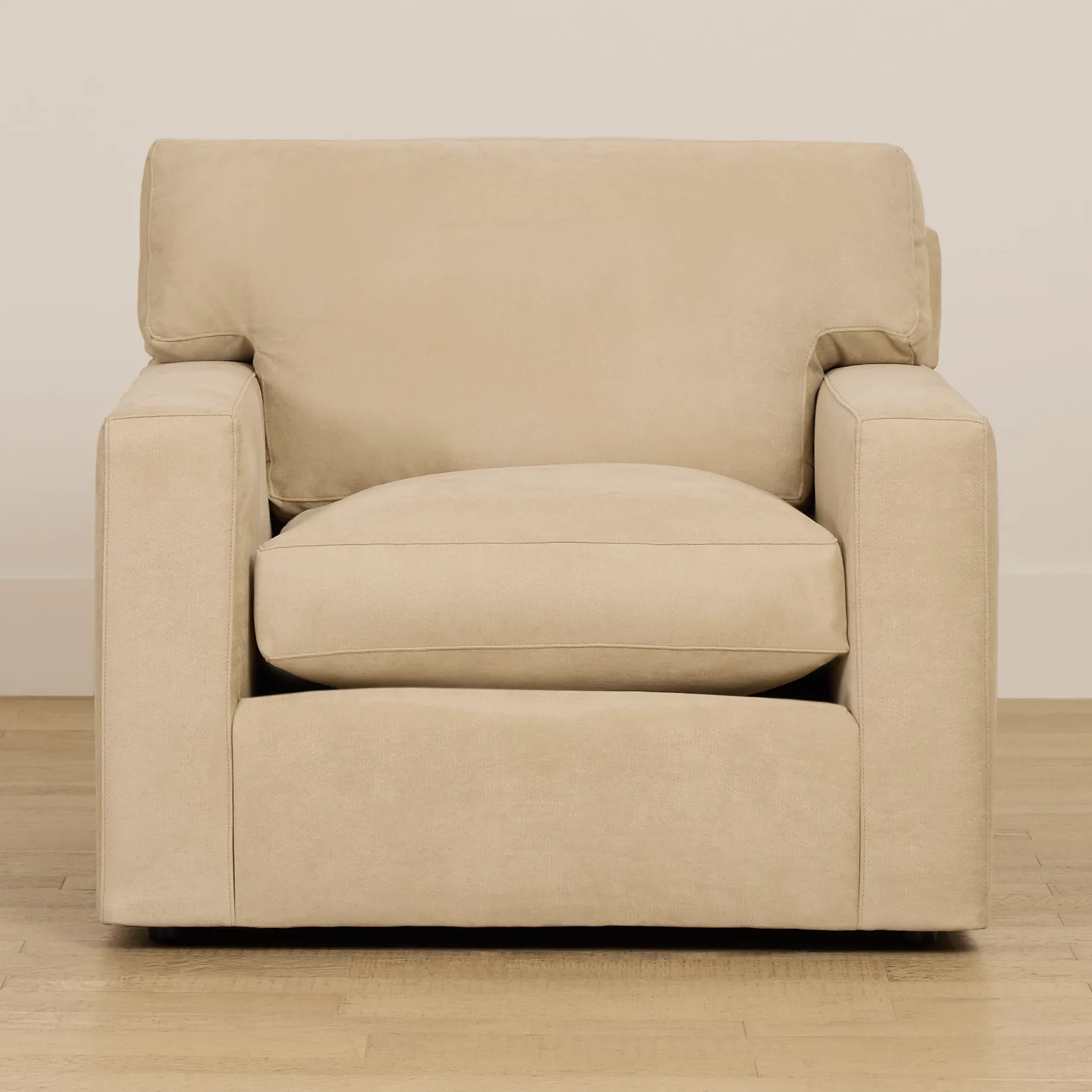 Hudson Beige Fabric Chair