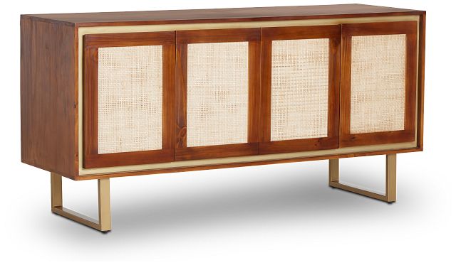 Briar Mid Tone Four-door Cabinet