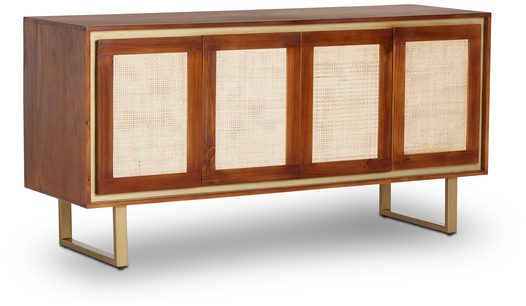 Briar Mid Tone Four-door Cabinet