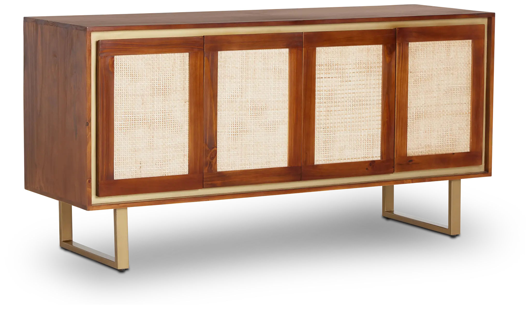 Briar Mid Tone Four-door Cabinet Briar Mid Tone Four-door Cabinet