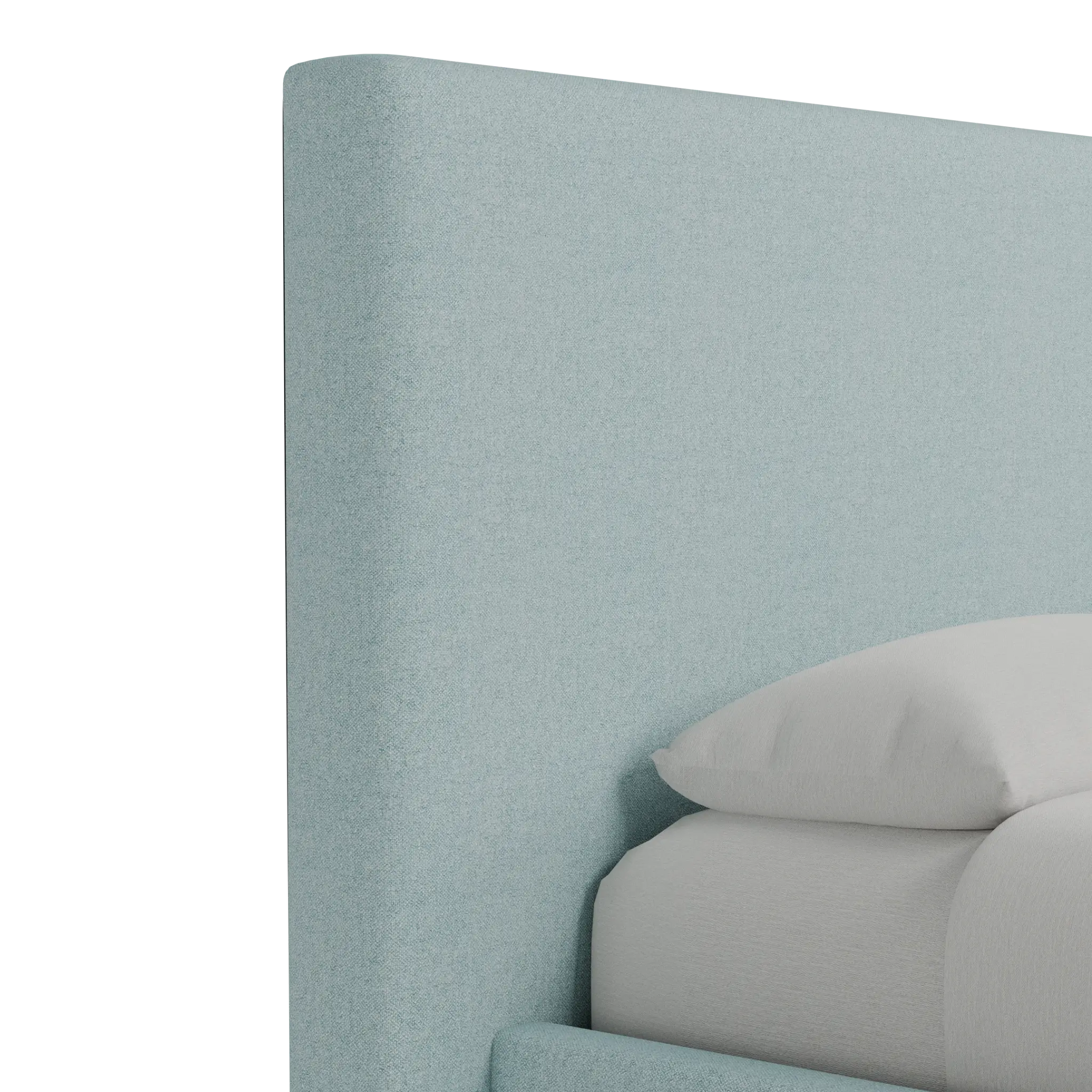 Grayton Elite Light Blue 54" Upholstered Platform Bed Grayton Elite Light Blue 54" Upholstered Platform Bed